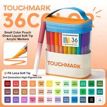 Touchmark Marker Set 24/36/48/60/84 Colors Multi-Specification Optional, Portable Carrying Storage Bag, Large Ink Capacity, Quick-Drying, Strong Coverage, Even Coloring, No Mess, Hand-Drawn Anime Sketch Design Graffiti Painting Art Creation DIY Drawing Pens - Multicolor - View 15