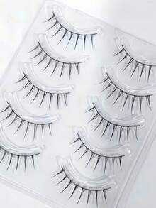 Girl Group Eyelash Fairy Korean Style Single Piece Full Strip False Eyelashes, Black Stem, Matching Eyeliner, Fine And Defined Strands, Clear Upper Lashes - Multicolor - View 12