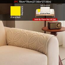 1PC/2pcs Sherpa Fleece Jacquard Sofa Cushion, Non-Slip Pet Anti-Dirty Seat Pad, Sofa Armrest Cover, Sofa Backrest Cover, New Autumn/Winter Warm Protection For Sofa And Chair - Multicolor - View 14