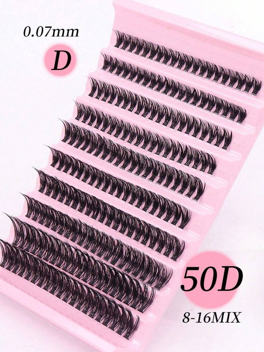 200 Large Capacity Eyelash Cluster, 50D Cluster False Eyelashes, Ultra ...