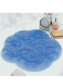 3pcs Set (1 Bath Mat + 2 Hooks) Bathroom Massage Mat, Bathroom Foot Scrub Mat, Multi-Functional Foot Washing Mat, Back Brush Non-Slip Bath Foot Mat, Bathroom Floor Mat, Bathroom Carpet, Bathroom Foot Mat, Bath Mat, Bathtub Non-Slip Mat - Multicolor - View 10