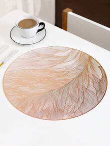 Rose Gold Vein Pattern Table Runner And Placemat Set, Luxury Round Placemats And Rectangular Table Runner, Suitable For Home Banquet Dining Table Decor - Rose Gold - View 11