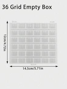 1pc Transparent Home Sewing Bobbin Storage Box, Bobbin Case Or Box And Bobbin Combination Set, Multi-Functional Winding Spool Bobbin Sorting Box, Sewing Accessories - Clear - View 13
