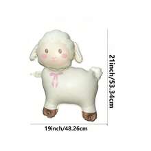 Cartoon Sheep Balloon With Wheels Children's Outdoor Toy Balloon Suitable For Birthday Party Holiday Gift Sheep Balloon With Wheels - Multicolor - View 5