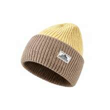 1PC Double Layer Thickened Knit Hat, Two-Tone Winter Warm Beanie Cap For Men Outdoor Activities - Multicolor - View 6