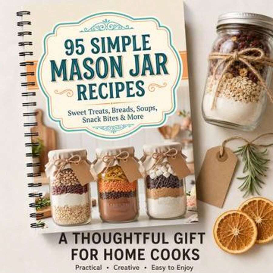 95 Easy Mason Jar Recipes Guide: Convenient Food Storage Meals For Camping, Emergency Preparedness And Long-Term Storage - Just Add Water To Make Soups, Stews, Snacks, Desserts - Suitable For Camping, Gifting And Meal Planning - A - View 1