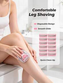 [30-Piece Value Pack]Comes With 1 Ergonomic Razor Handle, 28 Replacement Blade Cartridges And 1 Portable Storage Case. Ample Refills For Long-Time Daily Body Shaving Use, Great Value For Money. - Upgraded Version - View 4