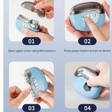 Electric Nail Clipper Automatic Trimmer - Suitable For Manicure, Nail Filing, Polishing And Nail Lamp, And Painless Home Manicure Tool - 500mAh - Multicolor - View 10