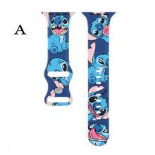 Disney Stitch Silicone Printed Watch Band Compatible With Apple Watch All Series S11 S10 38mm 42mm 46mm Wristband - Multicolor - View 6