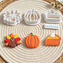4Pcs Thanksgiving Fall Harvest Polymer Clay Cutters For DIY Earring Pendant Craft Making, Nice Gift For Handmade Hobbyists - 4pcs - View 5