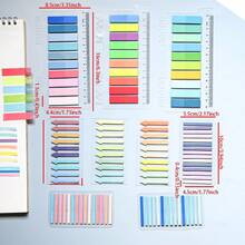 9 Styles Combination 1 Set Multi-Shape Index Labels PET Semi-Transparent Wine Red Series Marker Stickers Student Textbook Record Stickers Reading Notebook Message Stickers School Back To School Supplies Ultra-Thin Index Tabs Back To School Season School Supplies - one-size - View 11