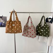 New Autumn And Winter Wave Dot Pattern Large Capacity Single Shoulder Crossbody Bag, Fashionable And Versatile Daily Travel Handbag - Multicolor - View 1