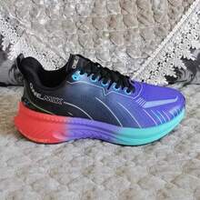 ONEMIX Comfortable Shock-Absorbing Low-Top Thick-Sole Fashion Sports Casual Running Shoes - Purple - View 5