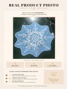 可機洗防滑聖誕雪花天鵝絨裝飾地毯，防滑底面搭配柔軟細膩表面，聖誕雪花造型設計，適用於客廳、床邊、臥室、書房、兒童房等，營造聖誕氛圍，優質聖誕禮物選擇，地毯、地毯、聖誕地毯、聖誕禮物/裝飾、客廳地毯、臥室地毯、臥室地毯、臥室地毯、客廳地毯、臥室地毯、可機洗地毯 - 彩色 - 查看 3