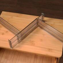 5pcs Adjustable Drawer Dividers, Expandable Home Storage Organizer Boxes, Suitable For Clothing, Kitchen And Office, Space-Saving - Multicolor - View 5