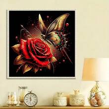 1 Set - DIY Handmade 5D Diamond Painting Kit, Suitable For Adult Beginners, Diamond Painting Tool Set For Crafting, Ideal For Decorating Living Room, Bedroom, Office And Other Spaces, Can Be Used For Wall Decoration Art - round diamond - View 3
