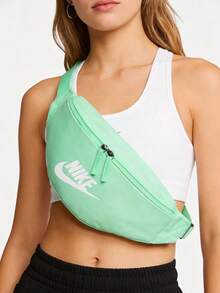 Tas Pinggang Nike Heritage 5L dengan Logo Merek, Bahan Kain, Gaya Unisex/Pasangan, Hijau Mint - Mint Green - View 1
