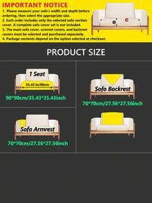 1PC/2pcs Sherpa Fleece Jacquard Sofa Cushion, Non-Slip Pet Anti-Dirty Seat Pad, Sofa Armrest Cover, Sofa Backrest Cover, New Autumn/Winter Warm Protection For Sofa And Chair - Multicolor - View 11