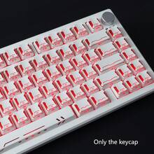 Star Prism Side-Printed Translucent Keycaps Cherry Height PBT+PC Material 113 Keys Matte Feel Compatible With 6.25U Spacebar 61 63 68 75 81 82 87 98 99 100 104 108 - View 3