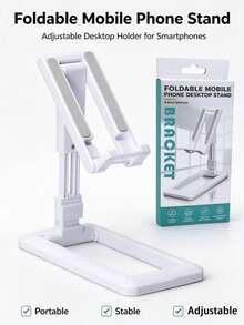 1pc Foldable Transformable Telescopic Desktop Phone Stand, Creative Height Adjustable Portable Phone Holder, Suitable For Daily Use, Bedside Table, Online Classes, E-Commerce Photography, Gift Idea, Desktop Storage, Stable Base, Travel Essential, Holiday Essential, Hands-Free Viewing; Also Can Be Used As Room Decor, Christmas Home Decor, Christmas Decoration, Christmas Stocking Filler, Christmas Gift, Birthday Gift, Perfect Gift For Women - Multicolor - View 7