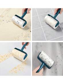2 Rolls Tear-Off Lint Roller, Strong Adhesive Pet Hair Removal Roller, Multi-Purpose Adhesive Roller For Clothing, Sofa, Carpet, Dust And Fuzz Cleaning - 10 cm - View 6