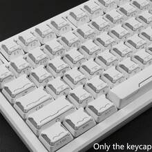 Star Prism Side-Printed Translucent Keycaps Cherry Height PBT+PC Material 113 Keys Matte Feel Compatible With 6.25U Spacebar 61 63 68 75 81 82 87 98 99 100 104 108 - View 10