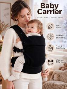 1pc Baby Portable Carrier, Lightweight And Comfortable Baby Carrier, Multi-Functional Front-Facing Carrier, Soft And Comfortable, Easy To Use, Great Gift For Baby - 1-pack Corduroy Suspenders - View 2