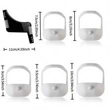 Beard Shaping Tool And Neckline Shaper Set - Goatee And Mustache Trimming Tool, Beard Trim Guide And Stencil - Use With Trimmer Or Razor - One Size - View 3