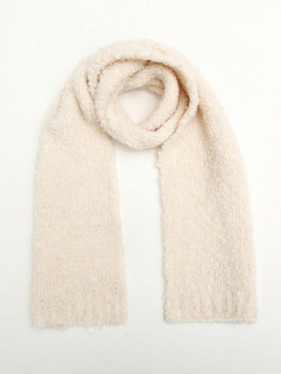 1pc Boys Girls Autumn Winter Solid Color Warm Neck Warmer - A - View 1