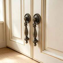 2pcs Single Hole Antique Drawer Pulls - Vintage Decorative Handles With Screws Suitable For Kitchen, Wardrobe, Cabinet, Bathroom, Drawer, Vanity Hardware - single hole - View 5