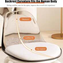 Universal Wheel Small Stool Acrylic Pulley Small Chair Movable Backrest Stool Household With Wheels Low Stool - Multicolor - View 2