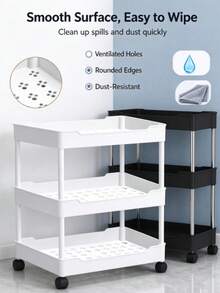 1 kệ lưu trữ đứng nhỏ đặt sàn, thiết kế nhiều tầng, phù hợp cho phòng tắm, nhà vệ sinh, khe hở, phòng khách, nhà bếp và các nơi khác, kệ lưu trữ phân tầng, trang trí phòng tắm gia đình, kệ sắp xếp đồ phòng tắm, trang trí mùa thu - Nhiều màu - Xem 1
