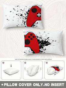 2pcs,Game Console Pattern Pillowcase,Cushion Cover,Throw Pillow Cover,Gamer Pillowcase,Gamer Room Throw Pillow Cover,Gamer Gift,Gamer Pillowcase,Boy Room Decor,Gaming Room Decor,Home Decor,No Pillow Insert - Multicolor - View 11