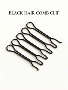 10pcs Black Wavy Hair Clips, Women's Mini Hair Pins For Fixing Loose Hair, Bangs And Side Hair Styling, Back Of Head Updo Styling Tool, Simple Versatile Daily Commute Hair Accessories - Multicolor - View 6