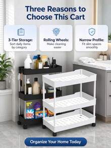 1 kệ lưu trữ đứng nhỏ đặt sàn, thiết kế nhiều tầng, phù hợp cho phòng tắm, nhà vệ sinh, khe hở, phòng khách, nhà bếp và các nơi khác, kệ lưu trữ phân tầng, trang trí phòng tắm gia đình, kệ sắp xếp đồ phòng tắm, trang trí mùa thu - Nhiều màu - Xem 4