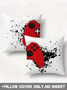 2pcs,Game Console Pattern Pillowcase,Cushion Cover,Throw Pillow Cover,Gamer Pillowcase,Gamer Room Throw Pillow Cover,Gamer Gift,Gamer Pillowcase,Boy Room Decor,Gaming Room Decor,Home Decor,No Pillow Insert - Multicolor - View 8