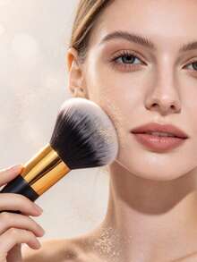 Large Fluffy Powder Brush, Soft Non-Absorbent, Multi-Function Makeup Brush, Blush Brush, Beginner, Beauty Tool - Multicolor - View 4
