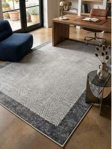 Non-Slip, Washable, Digitally Printed Rug, Runner, Kitchen Rug - Grey - View 3