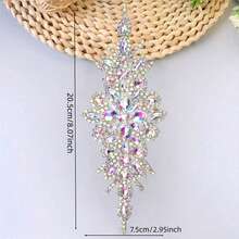 Crystal Glass Diamond High-End Handmade Rhinestone Sticker, Bridal Waist Belt, Hot Melt Glue Diamond Sticker, Wedding Decoration, Bridal Accessories, DIY Craft Supplies - Multicolor - View 9