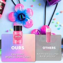 Fluorescent Powder, Fluorescent Mica Pigment, 12 Colors Available, 20ml, Two 6-Color Combinations To Choose From, Suitable For Epoxy Resin, Candle Dyeing, Neon Color Pigment, Perfect For DIY Crafts, Jewelry Making, Christmas Gift, New Year Gift - Multicolor - View 5