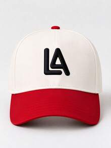 1pc Two-Tone Men Hat Letter LA Embroidered Hats For Men Adjustable Design Perfect For Travel Social Gatherings Sun Protection And Outdoor Activities. - Multicolor - View 6