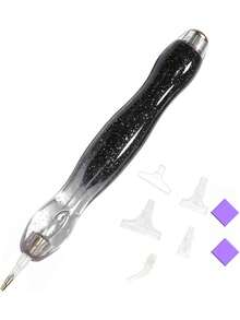 Gradient Resin 5D Diamond Brush Set, Including 5 Replacement Pen Tip Tools, Multiple Colors Available - A - View 11