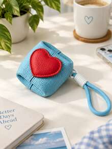 OBOVAY 1pc Heart-Shaped Coin Purse With Snap Closure, Suitable For Vanity Storage, Closet Organization, Jewelry Storage, Travel And Business Trips, Can Store Coins, Earrings, Rings And Other Jewelry - View 18