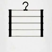 Multi-Layer Pants Rack Saves 80% Space, Multi-Functional Anti-Slip Ladder Design, Suitable For Scarves, Jeans And Long Pants, Dormitory Essential, Closet Storage Easy Assembly, Minimalist Practical Style, Keep Your Favorite Clothes Within Reach And Organized - Multicolor - View 17