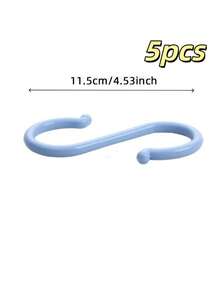 Random Colors -4pcs Colorful Plastic S-Shaped Hooks, Multi-Purpose Home Storage Hooks, S-Shaped Hooks, Suitable For Kitchen, Bathroom, Bedroom, Utility Hooks - View 8