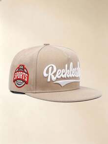 1pc Curved-Brim Baseball Cap, Letter Embroidery Side Print Adjustable Design For A Fashionable Hat, For Hiking, Casual Wear, Street, Party And Travel - Multicolor - View 11