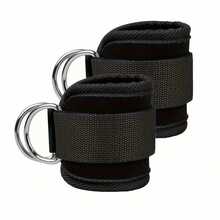 2pcs Fitness Ankle Straps, Universal Size, Suitable For Men And Women, Rear Ankle Support For Kicking Exercises, Suitable For Gym And Home Use, Compatible With Various Fitness Equipment, Used For Hip Exercises, Leg Stretching And Hip - Multicolor - View 2