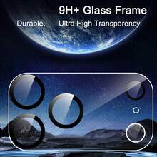 Yezodawee 1pc Full Screen Tempered Glass Screen Protector, 9H+ Hardness, Includes 1pc High Definition Transparent Camera Lens Protector, Compatible With IPhone 16 Pro Max. 9H 9D High Definition Protection Film, Full Screen Tempered Glass Protection, Anti-Shatter, Ultra Long Life Span (No Fingerprint Unlock Function), Compatible With IPhone 16, 15, 14, 13, 16, 12, 11 Pro Max, X, XR, XS Max - 1+1 - View 9