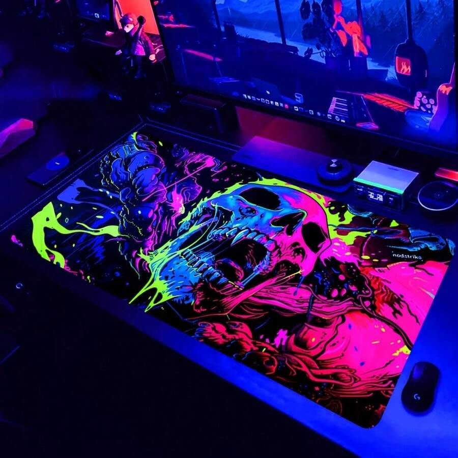 Gaming Mouse Pad - Non-Slip Rubber Base, Washable Desktop Mat For PC ...