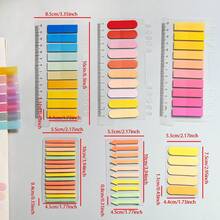 6 Styles Combo 1 Set Multi-Shape Index Tabs PET Semi-Transparent Blue Series Sticky Notes Marker Labels For Students Textbook Notes Reading Book Memo School Back To School Supplies Ultra-Thin Index Tabs - one-size - View 10
